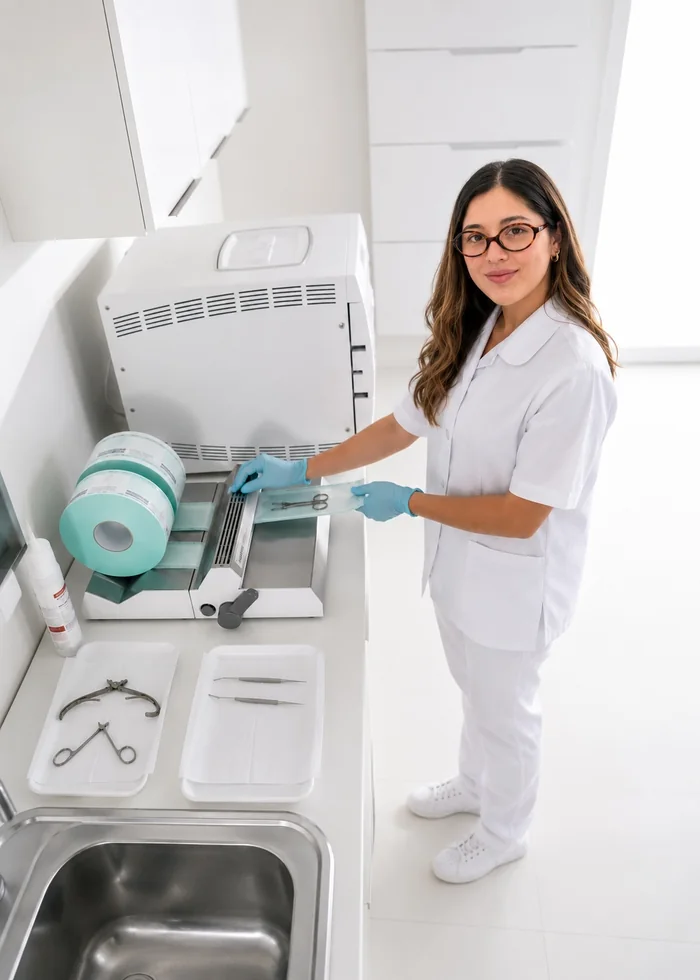 Instrument sterilization protocol at Oral Synergy Cuenca